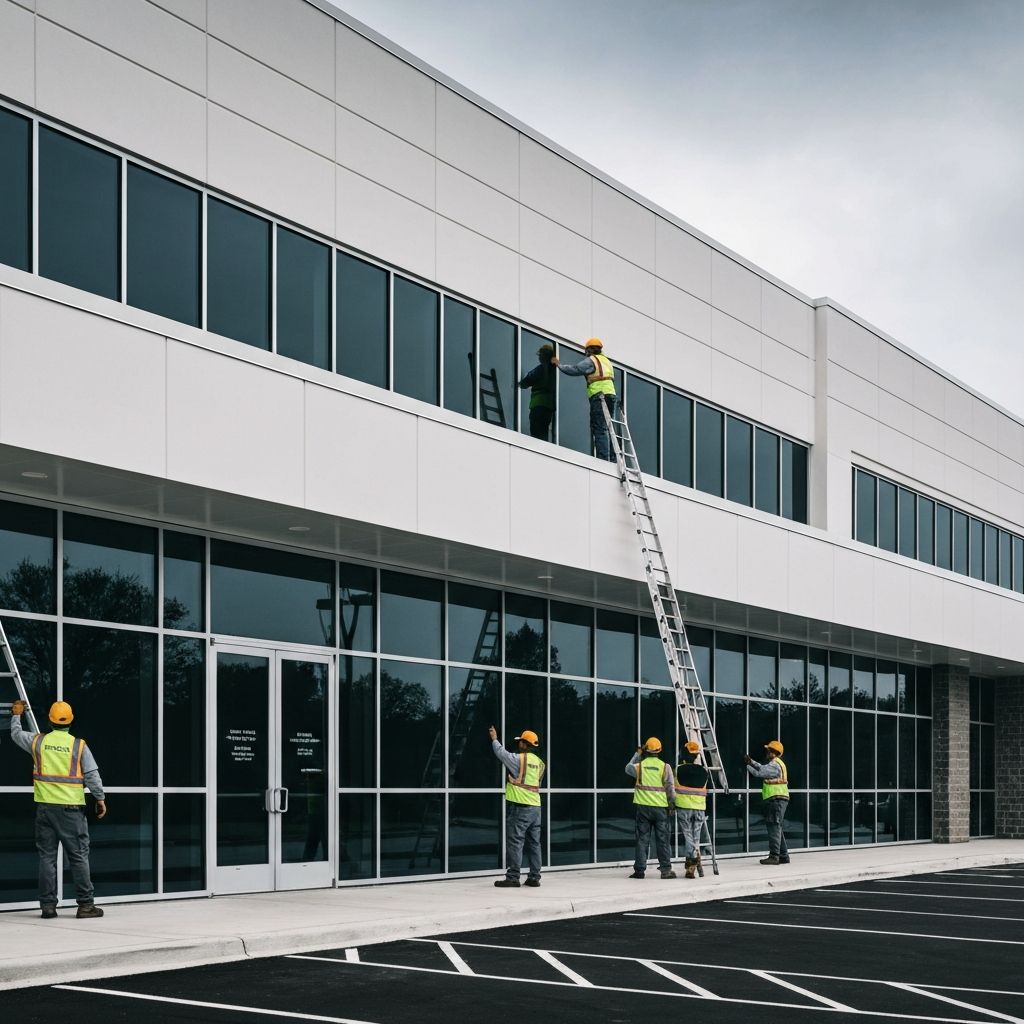 Commercial construction site